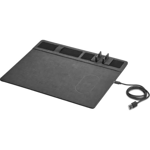 Alex Varga Aramis Wireless Charger Desk Organiser Black Cable